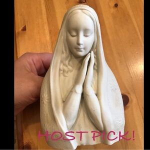VINTAGE MADONNA LADY HEAD VASE PLANTER VIRGIN MARY BLESSED MOTHER
